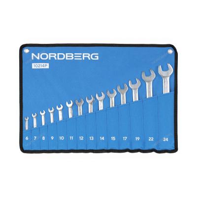 Набор ключей комбинированных 14 шт, планшет тетрон NORDBERG 10214P