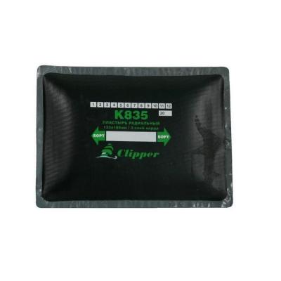 CLIPPER ЗАПЛАТА K835 кордовая для боковых порезов (серый адгезивный слой) 133*180мм (3 слоя корда) CLIPPER ЗАПЛАТА K835 кордовая для боковых порезов (серый адгезивный слой) 133*180мм (3 слоя корда)