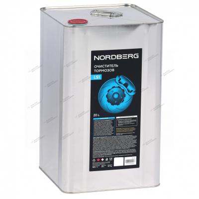Очиститель тормозов LS1, канистра, 20 л NORDBERG LS1-20L