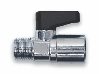 asturomec вентиль a311/1 мини конический шаровый m1/8"- f1/8"